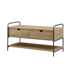Modern 2 Drawer Storage Entry Bench - Saracina Home -Furniture Store GUEST bd7e33fa 306d 4a5f bba4 20dd9b7f3ec6