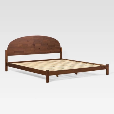 Saracina Home King Boho Arched Headboard Solid Pine Bed 6 Saracina Home King Boho Arched Headboard Solid Pine Bed - Image 6