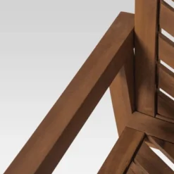 3pc Slatted Chevron Acacia Wood Patio Chat Set - Saracina Home -Furniture Store GUEST c1ff2a1b c925 43c3 99c6 f046b31d44db