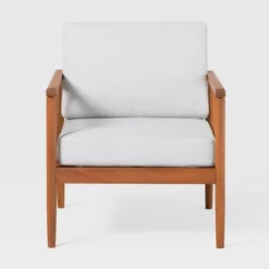 Saracina Home Modern Boho Eucalyptus Outdoor Spindle Arm Chair With Cushions -Furniture Store GUEST c27b58c2 785f 4c81 a1bc 4d86e5fe7551