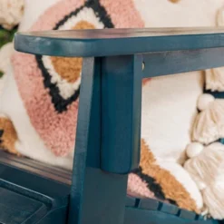 Genovia Transitional Acacia Wood Outdoor Adirondack Chair With Wine Holder - Saracina Home -Furniture Store GUEST c29c8e77 a026 4775 906d 6ef3588c305a