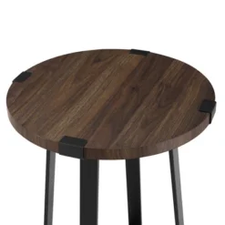 Wrightson Urban Industrial Faux Wrap Leg Round Side Table - Saracina Home -Furniture Store GUEST c41cbcad b877 4c26 8488 d58db3aa6ec4