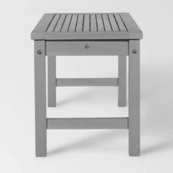 Ravenscroft Modern Boho Acacia Wood Slat Top Outdoor Dining Bench - Gray Wash - Saracina Home -Furniture Store GUEST c4b70868 1e98 4315 bb2c ee5108b830db