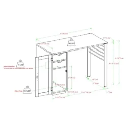 Polay Modern Computer Desk With Chalkboard Door - Saracina Home -Furniture Store GUEST c4ff3b05 5e4f 4b42 afca 95f68c7d18d3