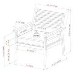 Saracina Home Mid-Century Modern Slatted Outdoor Acacia Arm Chair -Furniture Store GUEST c5373106 fe50 4bc9 a5c2 413de41b73ee