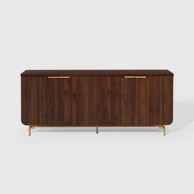Modern 4 Door Reeded Sideboard - Saracina Home 9 Modern 4 Door Reeded Sideboard - Saracina Home - Image 9