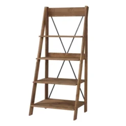 68.25" Boho 4 Tier Solid Wood Ladder Bookshelf Plant Stand - Saracina Home -Furniture Store GUEST c869c4b2 7d23 4772 9ba1 7d8e83863675