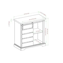 Tertia Modern Transitional Accent Cabinet With Sliding Plank Door - Saracina Home -Furniture Store GUEST c924aee1 3580 44e6 bac3 1442628148bf