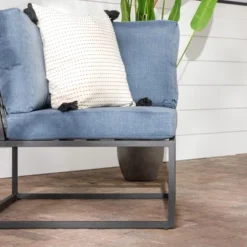 Outdoor Modern Modular Patio Corner Chair Blue - Saracina Home -Furniture Store GUEST c9eaeb89 8ed8 492a ad09 b6ff680615c8