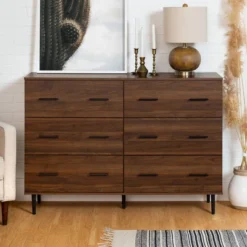 Higgins Modern Horizontal 6 Drawer Dresser - Saracina Home -Furniture Store GUEST c9ff3ec5 25b1 4305 9a98 971ba54ab06c