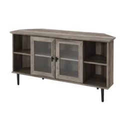 Modern Glass Door Corner TV Stand For TVs Up To 55" - Saracina Home 16 Modern Glass Door Corner TV Stand For TVs Up To 55" - Saracina Home -Furniture Store GUEST ca5f4244 6c1c 4685 9a43 3999677febf4