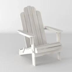 Genovia Transitional Acacia Wood Outdoor Adirondack Chair With Wine Holder - Saracina Home -Furniture Store GUEST cb625f3b eedb 4864 9017 be3bb04450e4