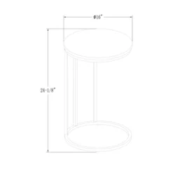 24" Modern Glam Round C Table Faux White Marble/Gold - Saracina Home 7 24" Modern Glam Round C Table Faux White Marble/Gold - Saracina Home -Furniture Store GUEST cd9c2a2e f5ac 47ff b510 437aa7f790be