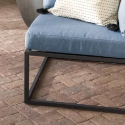 Outdoor Modern Modular Patio Corner Chair Blue - Saracina Home -Furniture Store GUEST ceaf3e6e 9cf5 4c1f 9fad 492d1e8a5715