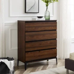 Theo Urban Modern Plank 4 Drawer Dresser - Saracina Home -Furniture Store GUEST cee2b574 852e 4636 a81c 938507fd04ce