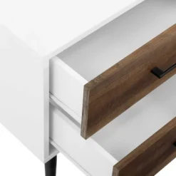 Ora Mid-Century Modern 2 Drawer Nightstand - Saracina Home -Furniture Store GUEST cef03d18 cc6d 4317 acdc f986498c73dc