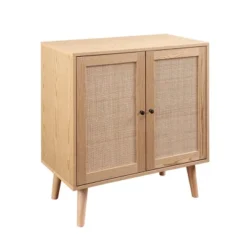 Modern Boho Wood And Rattan 2 Door Accent Cabinet - Saracina Home -Furniture Store GUEST cf2c9efc 4cc2 4cfc a421 0d2c23046722