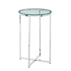Vivian Glam X Leg Round Side Table - Saracina Home -Furniture Store GUEST d1955743 21af 4353 ac5d d84c0ff0a989