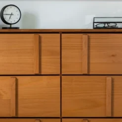 Modern Vertical Accent Solid Wood 6 Drawer Double Dresser - Saracina Home -Furniture Store GUEST d269526e 49c3 4238 a724 62b0006a4bd0