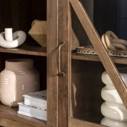 Clarabelle Transitional Glass Barn Door TV Stand For TVs Up To 65" - Saracina Home 30 Clarabelle Transitional Glass Barn Door TV Stand For TVs Up To 65" - Saracina Home -Furniture Store GUEST d2b2711f 6cf0 4687 9acb 6b39e2e32054