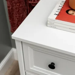 Classic 6 Drawer Groove Dresser White - Saracina Home -Furniture Store GUEST d3753e85 0e1f 4959 8042 14499438c98e