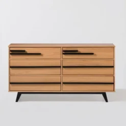 Modern 6 Drawer Double Dresser With Long Handles - Saracina Home 36 Modern 6 Drawer Double Dresser With Long Handles - Saracina Home -Furniture Store GUEST d4240551 ee83 45e1 8740 746170bdb79c