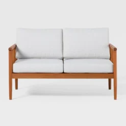 Saracina Home Modern Boho Eucalyptus Spindle Outdoor Bench With Cushions -Furniture Store GUEST d6e5bf33 7ac9 4431 ad4f 9ccf6ab27fb8