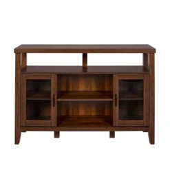 Rustic Transitional Double Door Highboy Buffet - Saracina Home -Furniture Store GUEST d7f5526e 48ce 4eec 9e7c 4dbc85b5e8c8