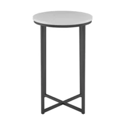 Vivian Glam X Leg Round Side Table - Saracina Home -Furniture Store GUEST d9c87a6c 23a2 4a0b be6b a91c0814beb2