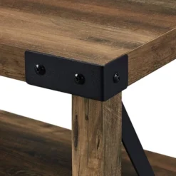 Sophie Rustic Farmhouse X Frame Glass Doors TV Stand For TVs Up To 80" Rustic Oak - Saracina Home 17 Sophie Rustic Farmhouse X Frame Glass Doors TV Stand For TVs Up To 80" Rustic Oak - Saracina Home -Furniture Store GUEST de7fd955 7820 42c3 b70b 07b1f285305b