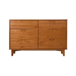 Mid-Century Modern Groove Wood 6 Drawer Dresser - Saracina Home -Furniture Store GUEST df73fcb6 1e74 4709 ae75 c24412f90be1
