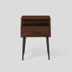 Modern 1 Drawer Angled Side Table - Saracina Home -Furniture Store GUEST dfdb1a55 e13d 4ef5 bfbe b566e8807ae4