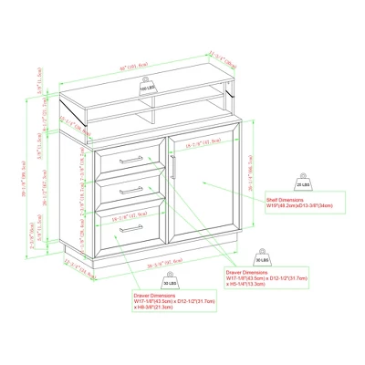 Modern Transitional Flip Down Secretary Desk - Saracina Home 9 Modern Transitional Flip Down Secretary Desk - Saracina Home - Image 9