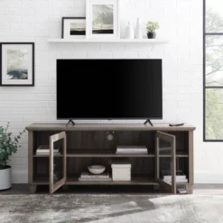 Rustic Transitional 2 Door TV Stand For TVs Up To 65" - Saracina Home -Furniture Store GUEST e0f2d6d1 289a 42ad ae2d d0c60521cafd