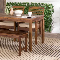 Ravenscroft 4pc Acacia Wood Patio Dining Set - Saracina Home 13 Ravenscroft 4pc Acacia Wood Patio Dining Set - Saracina Home -Furniture Store GUEST e101c323 d528 4c44 add8 ef39ff566203
