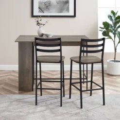 3pc Counter Height Drop Leaf Dining Set Gray Wash - Saracina Home 9 3pc Counter Height Drop Leaf Dining Set Gray Wash - Saracina Home -Furniture Store GUEST e22cbfa9 8d5c 4f5b 8e8e 693bbfc7e5ae