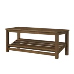 Modern Farmhouse Solid Wood Shoe Storage Entry Bench Rustic Oak - Saracina Home -Furniture Store GUEST e4bec1b0 3914 41be b49b 83f9d48c1416