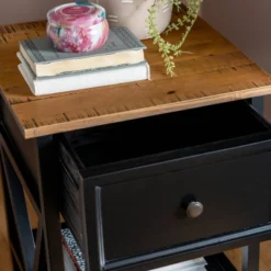 Set Of 2 Farmhouse Single Drawer V Frame Nightstands - Saracina Home -Furniture Store GUEST e8f7cdca 8d1e 40a3 a260 233a64853d0a