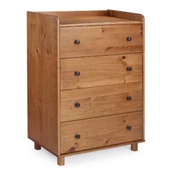 Katie Solid Wood Transitional Tray Top 4 Drawer Dresser - Saracina Home -Furniture Store GUEST e921be28 77d8 4827 9799 4453c00cff32