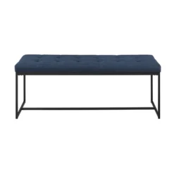 48" Upholstered Bench With Metal Base - Saracina Home -Furniture Store GUEST e9c48d5c f015 4ec3 a18f 1b402d2cb46b