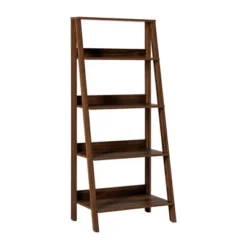 55" Thatcher Transitional Wood 4 Shelf Ladder Bookshelf - Saracina Home 25 55" Thatcher Transitional Wood 4 Shelf Ladder Bookshelf - Saracina Home -Furniture Store GUEST ec1a5c50 9f0e 435d 99dc 71812f9893c7