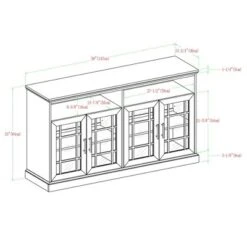 Transitional 4 Door Windowpane TV Stand For TVs Up To 65" - Saracina Home 18 Transitional 4 Door Windowpane TV Stand For TVs Up To 65" - Saracina Home -Furniture Store GUEST ed2005eb 89f7 433b a81a f537715559df