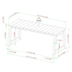 Saracina Home Acacia Slatted Rectangular Patio Coffee Table -Furniture Store GUEST ed91ea5c ca81 494f bedc f89114c47be4