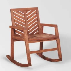 Slatted Chevron Acacia Wood Patio Rocking Chair - Saracina Home 15 Slatted Chevron Acacia Wood Patio Rocking Chair - Saracina Home -Furniture Store GUEST f151487d 0b98 494d 81f7 e490221f43f1