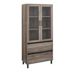 68" Glass Door Storage Hutch With Drawers - Saracina Home 11 68" Glass Door Storage Hutch With Drawers - Saracina Home -Furniture Store GUEST f1ca720d a16e 41c1 a6a7 412e92f18168