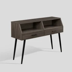 Modern 2 Drawer Angled Console Table - Saracina Home -Furniture Store GUEST f261d595 c316 4045 add6 ee02aa6f6c2d