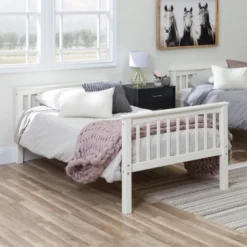 Twin Over Twin Solid Wood Mission Design Bunk Bed - Saracina Home -Furniture Store GUEST f33cbfb3 b5f2 4699 89c8 4cf0360c3c06