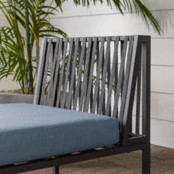 Outdoor Modern Modular Patio Side Chair Blue - Saracina Home 19 Outdoor Modern Modular Patio Side Chair Blue - Saracina Home -Furniture Store GUEST f351ca55 b0d2 440d a08a 1bf84fcab56b