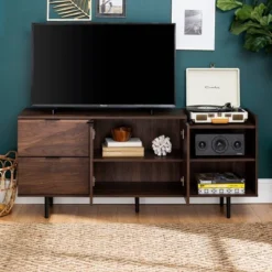 Rockwell Modern Storage TV Stand For TVs Up To 43" Brown - Saracina Home -Furniture Store GUEST f72ea442 2445 4621 9768 38601b4e834a