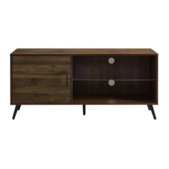 Single Door Mid-Century Modern TV Stand For TVs Up To 58" Dark Walnut - Saracina Home 6 Single Door Mid-Century Modern TV Stand For TVs Up To 58" Dark Walnut - Saracina Home -Furniture Store GUEST f7633595 8d40 4fdc ab20 d58671c2ed16